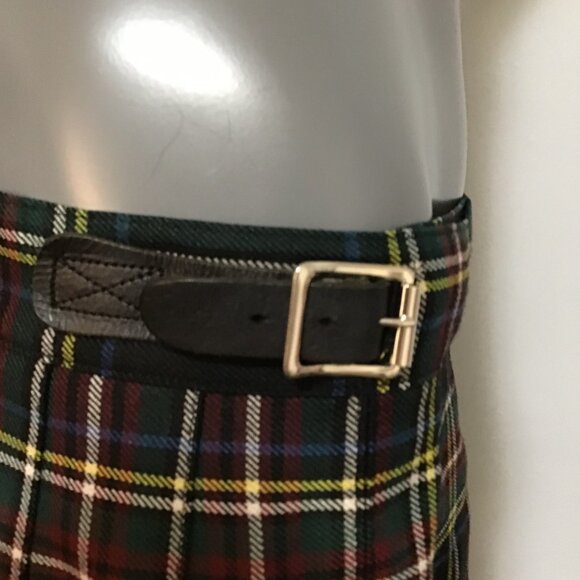 Vintage R.J. McCarthy Black/Multicolour Plaid Kilt Size S - Picture 3 of 14